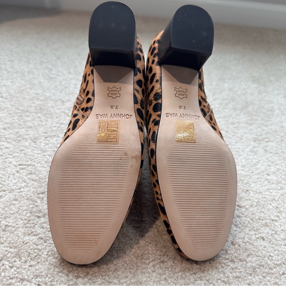 Johnny Was LEOPARD Haircalf BOOTIE Size 7.5 NWOB - Picture 6 of 9